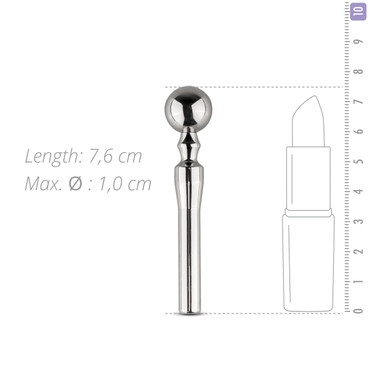 Sinner - Solid Penis Plug Stainless Steel - EasyToys Sinner - Solid Penis Plug Stainless Steel - EasyToys