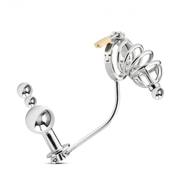 katja sexpuppe METAL HARD - PENISRING MIT ANAL-EINDRINGLINGSHAKEN, 45 MM main image 1