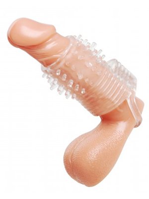 Size Matters - Clear Sensations Vibrerende Penis Sleeve - Transparant