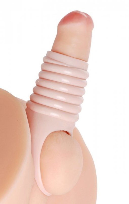 Size Matters - Really Ample - geribbelde penis sleeve