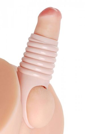 Really Ample - geribbelde penis sleeve