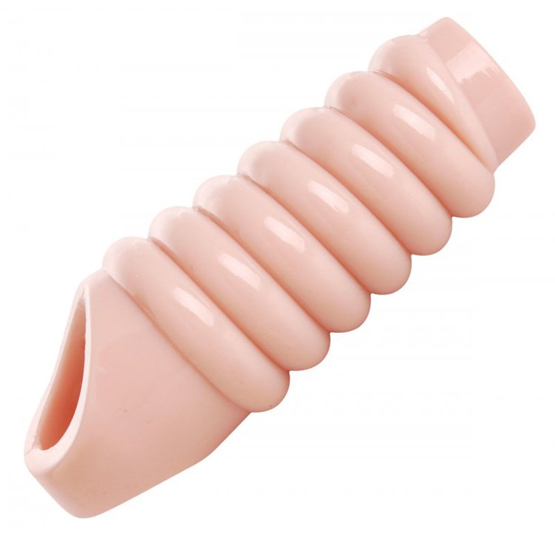 Size Matters - Really Ample - geribbelde penis sleeve