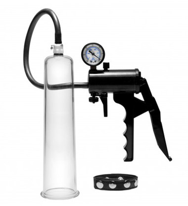 penispumping Vakuum Pumpe Potenzpumpe Penispumpe 7te Power Enlarger Rot oder Schwarz