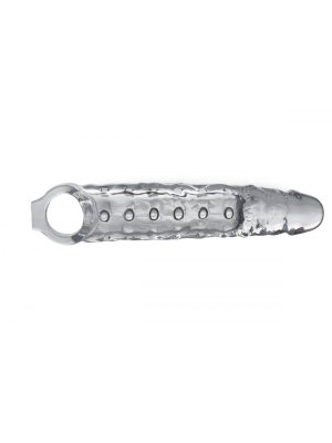 Extender Penissleeve Met Noppen - Transparant