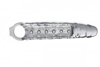 Extender Penis Sleeve With Nubs - Clear Extender Penis Sleeve With Nubs - Clear