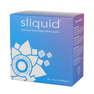 Sliquid Naturals Lube Cube - Gleitmittelset, 12 x 5 ml