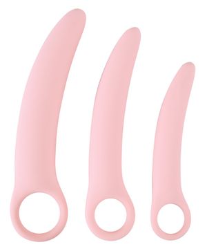 Vaginaldilatorset aus Silikon - Pink