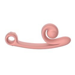 Podwójny Wibrator Snail Vibe Curve - Brzoskwiniowy Różowy