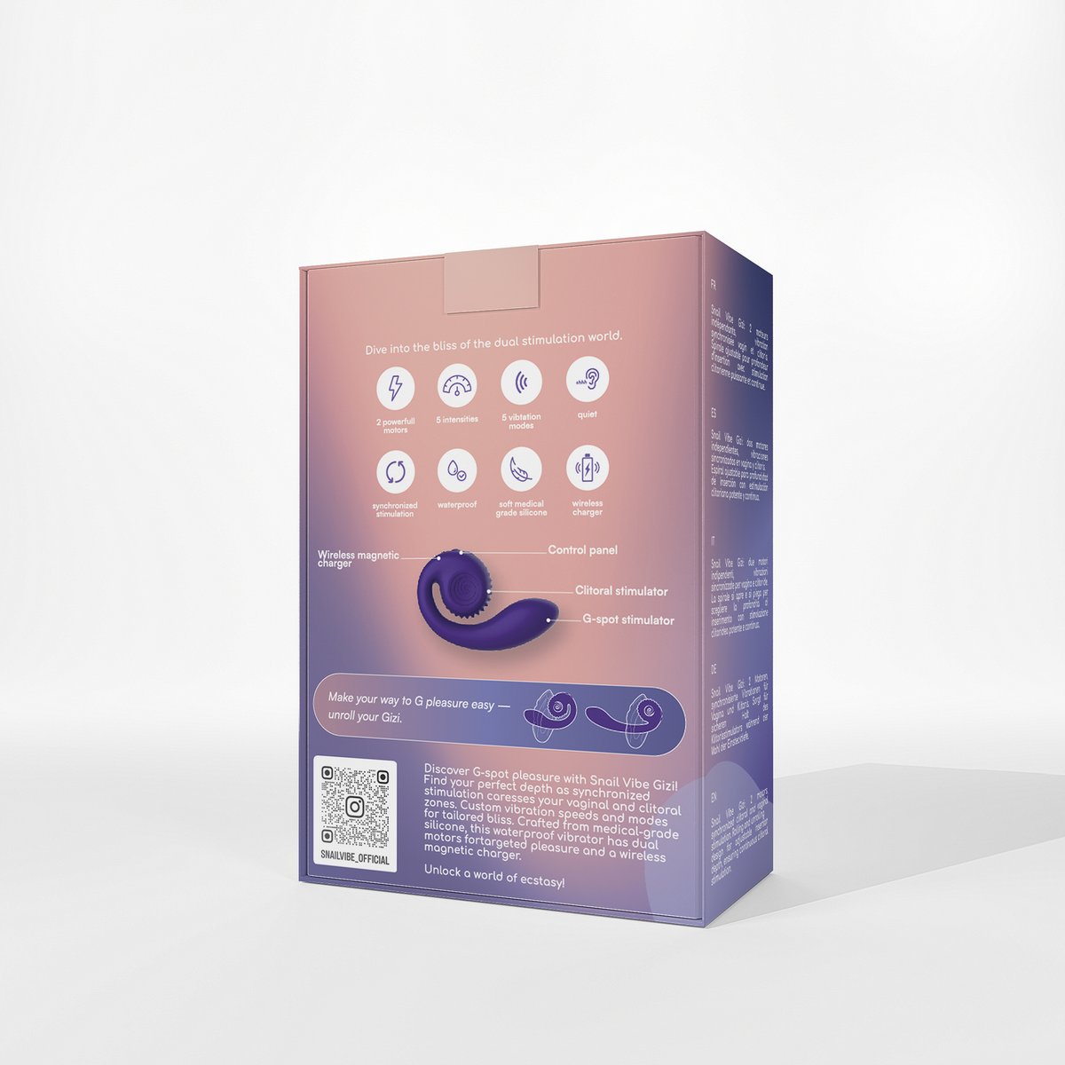 Snail Vibe Gizi Vibrator - Paars