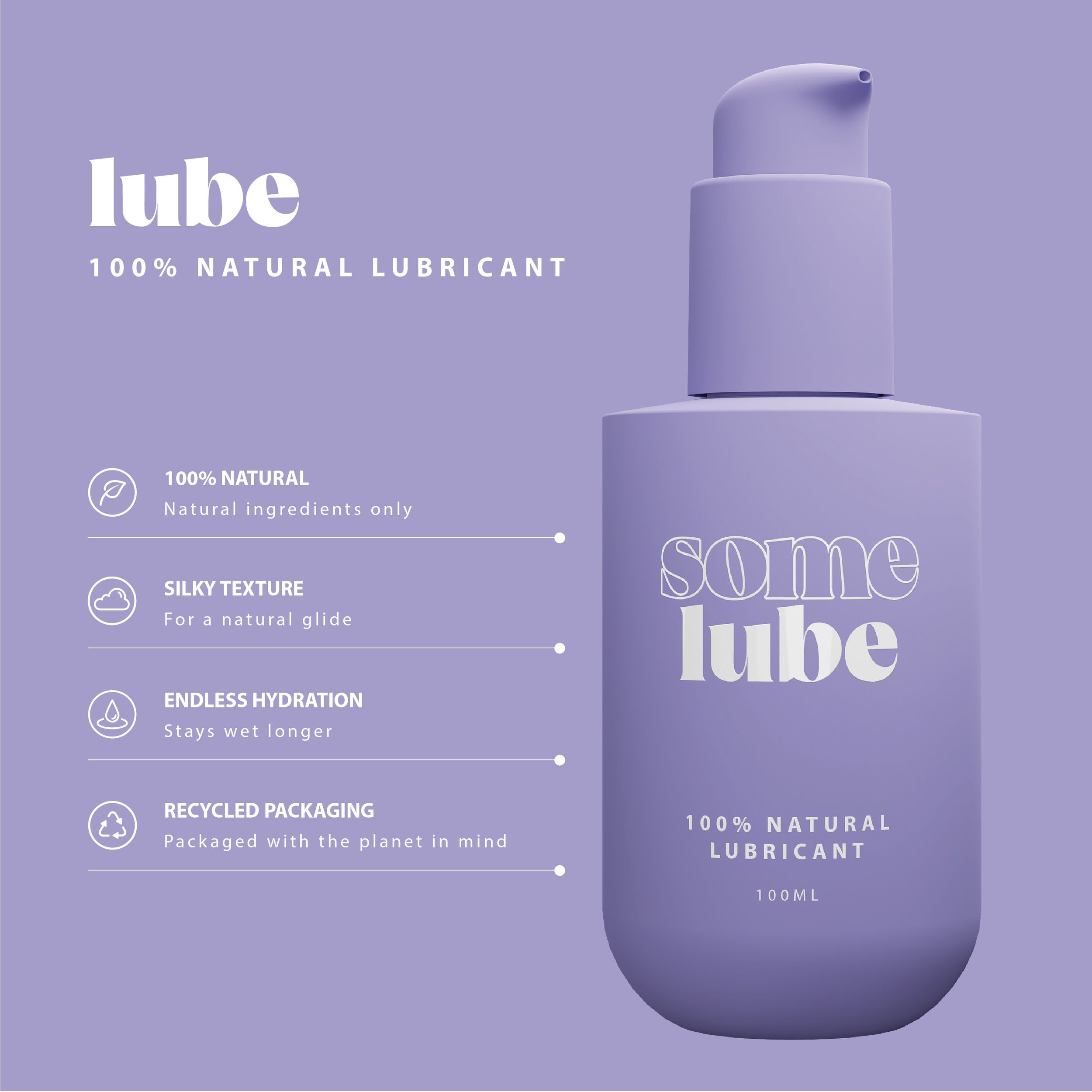 SOME LUBE - Natural Glijmiddel - 100 ml - Afbeelding 3