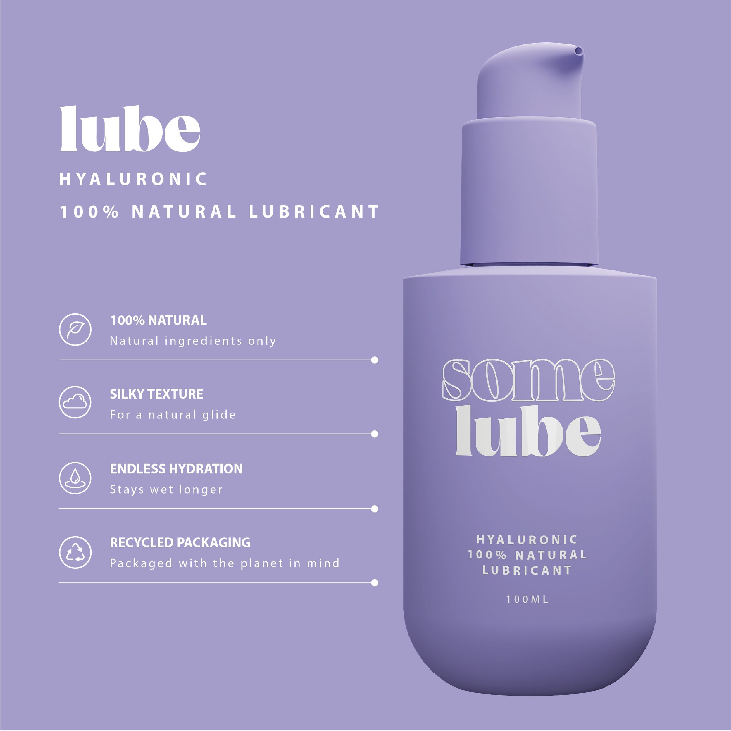 SOME LUBE - Hyaluronisch Glijmiddel - 100 ml - Afbeelding 2