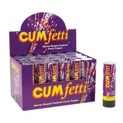 Cumfetti Lanzador de Confeti con Forma de Esperma