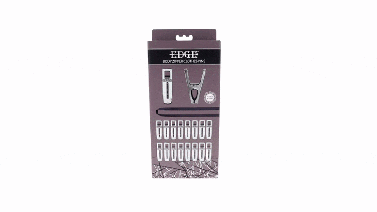 Sportsheets - Edge Body Zipper Clothes Pins - Zilver