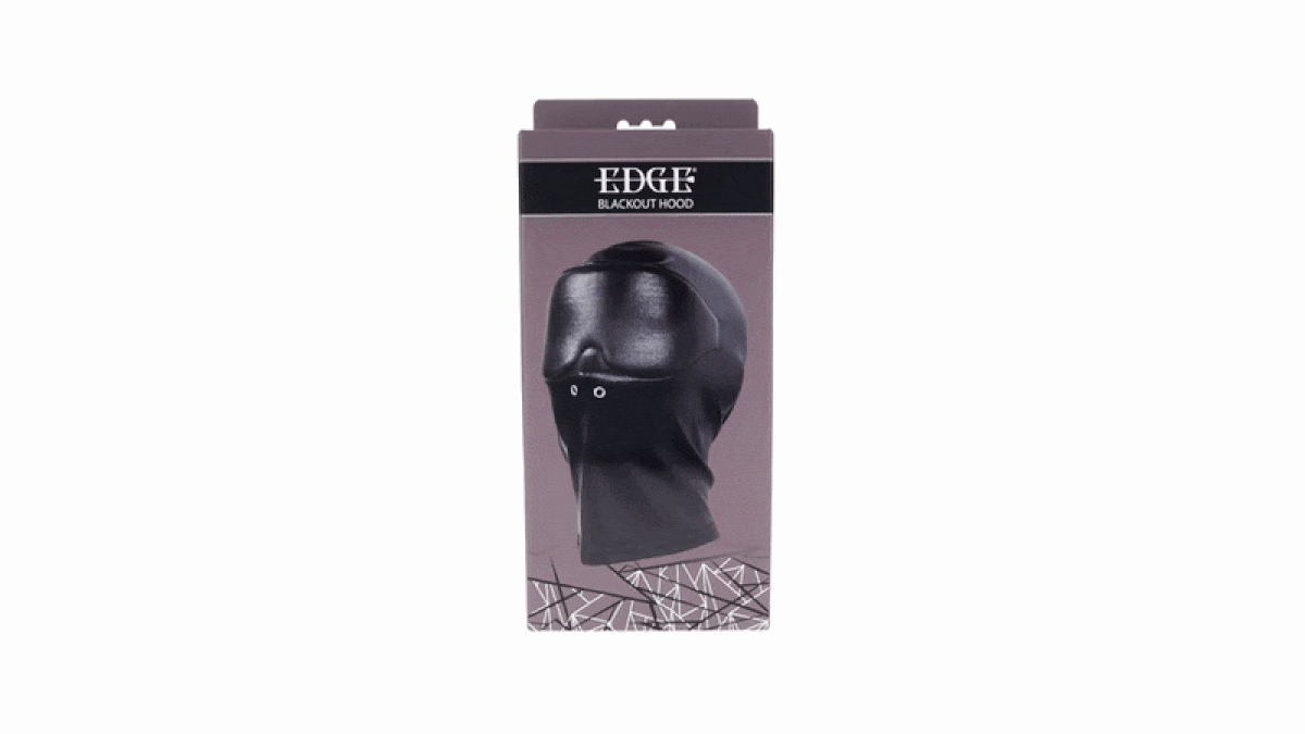 Sportsheets - Edge Black Out Hood - Zwart