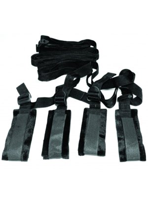 Sportsheets – S&M Bed Bondage Restraint Kit – Zwart