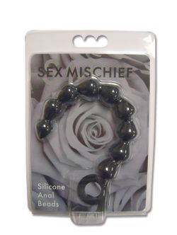 Sportsheets - Sex & Mischief Black Silicone Anal Beads