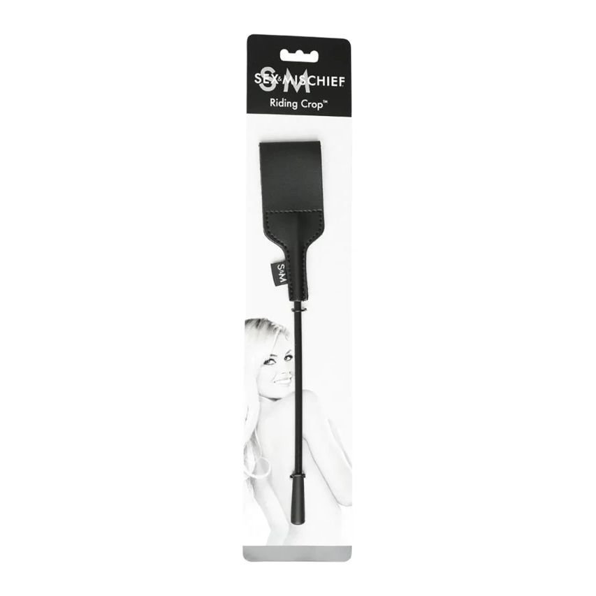 SPORTSHEETS – SEX & MISCHIEF Riding Crop – Zwart 31 cm foto 2