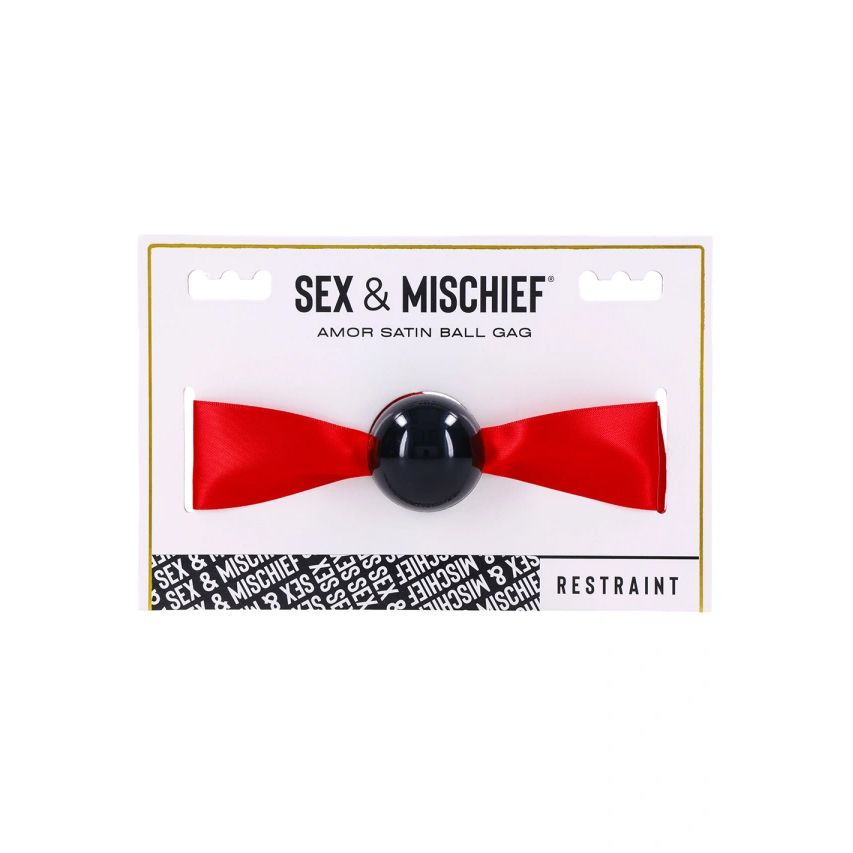 Sportsheets - Sex & Mischief Amor Satin Ball Gag foto 3