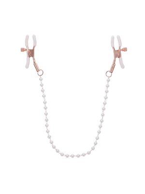 Sportsheets – Peaches ‘n CreaMe Pearl Nipple Clamps – Crème