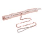 Sportsheets – S&M Peaches ‘n CreaMe Bont Halsband & Lijn – Crème