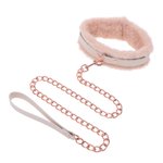 Sportsheets – S&M Peaches ‘n CreaMe Bont Halsband & Lijn – Crème