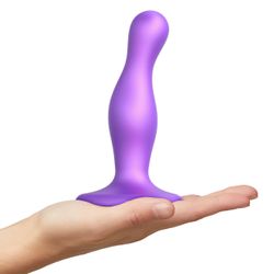 Strap-On-Me - Dildo Plug Curvy Metallic Purple M