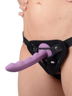 Sangle doublée de laine polaire avec pochette pour vibromasseur Sutra