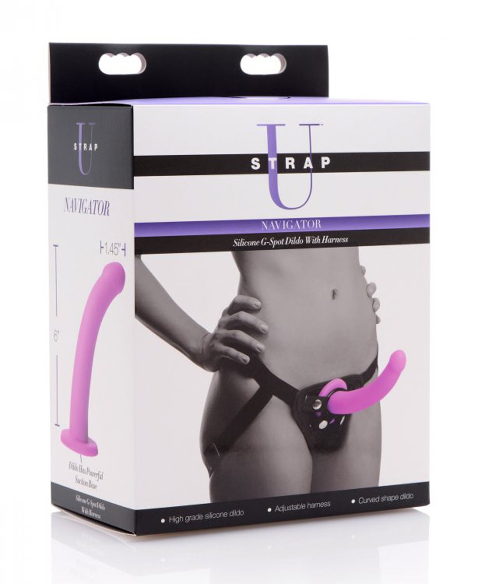 Strap U - Navigator G-Spot Voorbinddildo Met Harnas