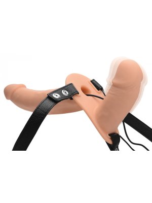 Power Pegger Dubbele Strap-On Vibrator