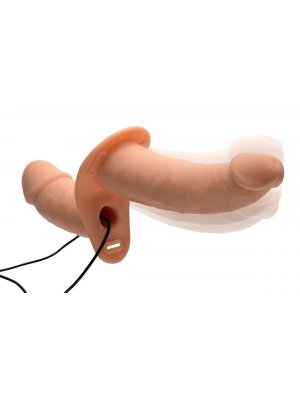 Power Pegger Dubbele Strap-On Vibrator