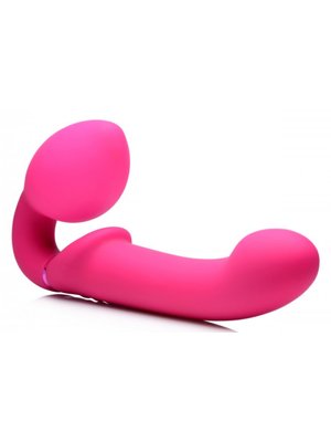 G-Pulse Vibrerende Strapless Strap-On Vibrator Met Afstandsbediening - Roze