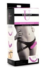 Strap U - Dubbele Dildo Met Harnas - Paars