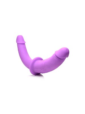 Strap U - Dubbele Dildo Met Harnas - Paars