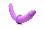 Strap U - Dubbele Dildo Met Harnas - Paars