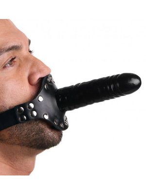 Strict Leather - Dildo mondstuk met riem