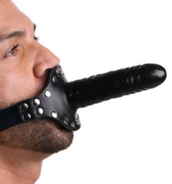 Strict Leather - Dildo-Mundstück mit Gurt