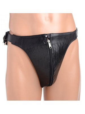 Spiked Leather Kuisheidsgordel Met Spikes