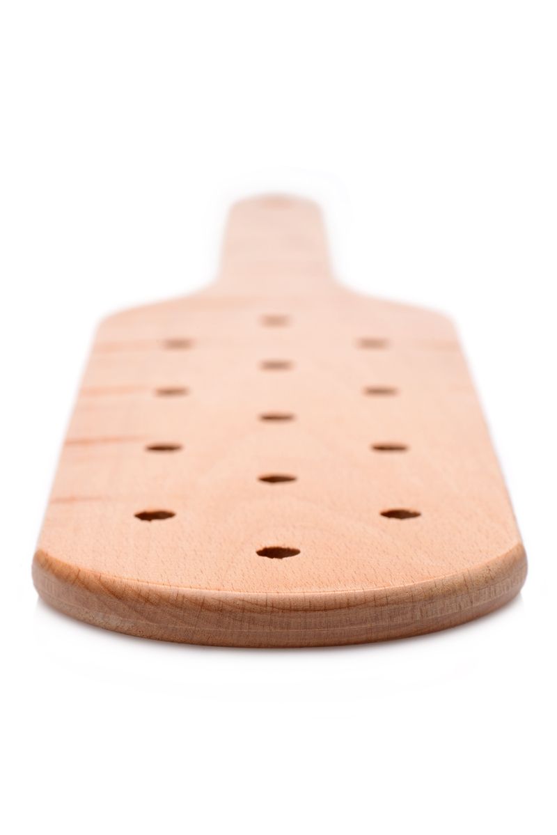 Strict Wooden Paddle with Holes