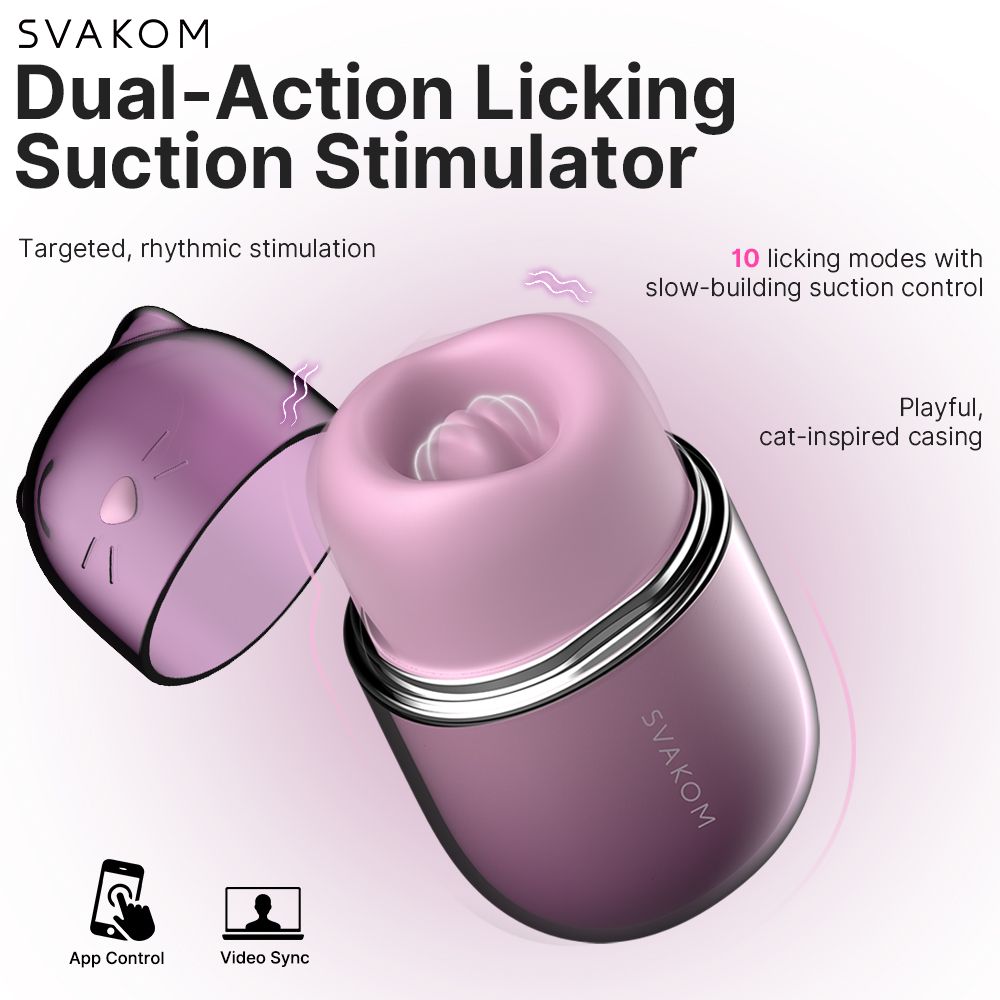 SVAKOM - Klitty Clitorisstimulator - Dusty Lavender - Afbeelding 2