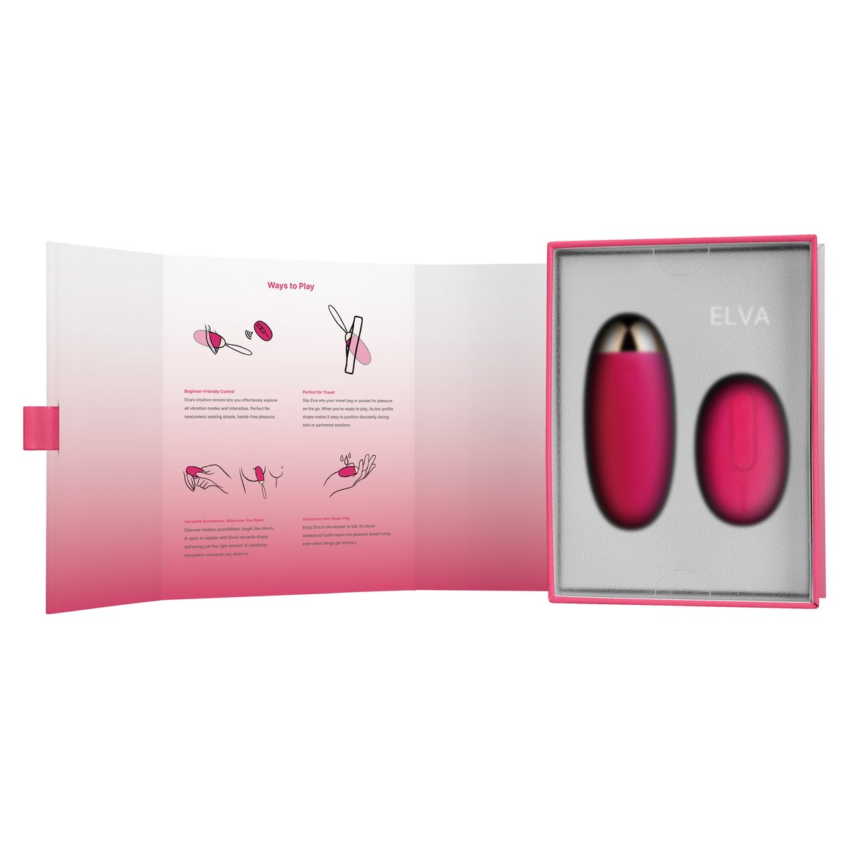 SVAKOM - Elva Vibratie Eitje met Afstandsbediening - Roze