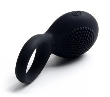 tyler vibrating ring Tyler Silicone Rechargeable Clitoral Stimulator Couple`s Ring – Black -  Online Adult Toys Store main image 0