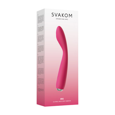 SVAKOM - Iris G-Spot And Clitoris Vibrator - Plum Red - EasyToys SVAKOM - Iris G-Spot And Clitoris Vibrator - Plum Red - EasyToys