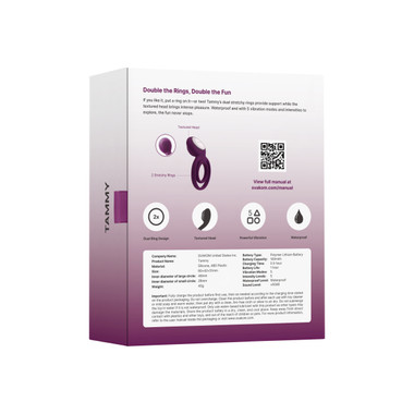 SVAKOM - Tammy Vibrating Cock Ring - Violet - EasyToys
