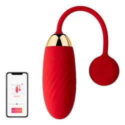 SVAKOM - Ella App-Controlled Vibrating Egg - Red