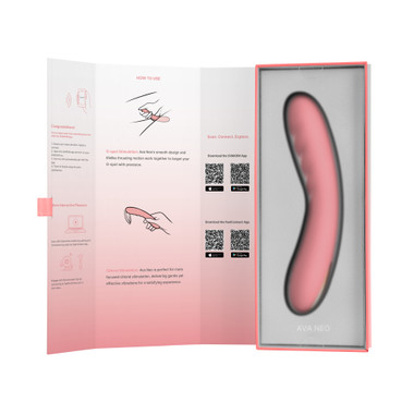 SVAKOM - Ava Neo Interactive Thrusting Vibrator - Peach - EasyToys SVAKOM - Ava Neo Interactive Thrusting Vibrator - Peach - EasyToys