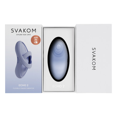 SVAKOM - Echo 2 Finger Vibrator - Sky Blue - EasyToys SVAKOM - Echo 2 Finger Vibrator - Sky Blue - EasyToys