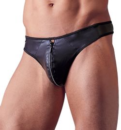 String en G pour hommes avec fermeture éclair en strass