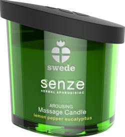 Swede - Senze Arousing Massage Candle Lemon Pepper Eucalyptus 50 ml