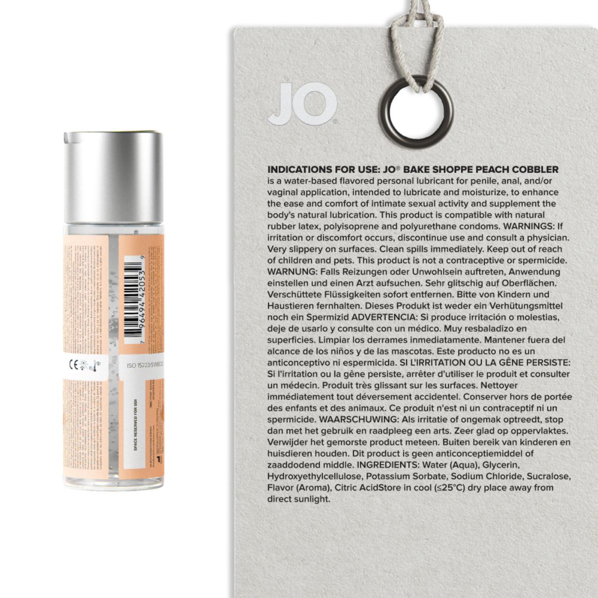 JO - Bake Shoppe Perziktaart Glijmiddel - 60ml - Afbeelding 7