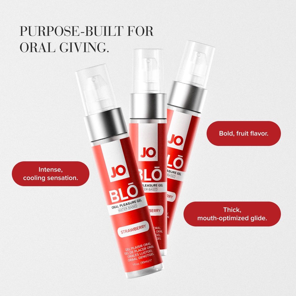 JO - BLŌ Oral Pleasure Gel Strawberry - 30ml foto 3